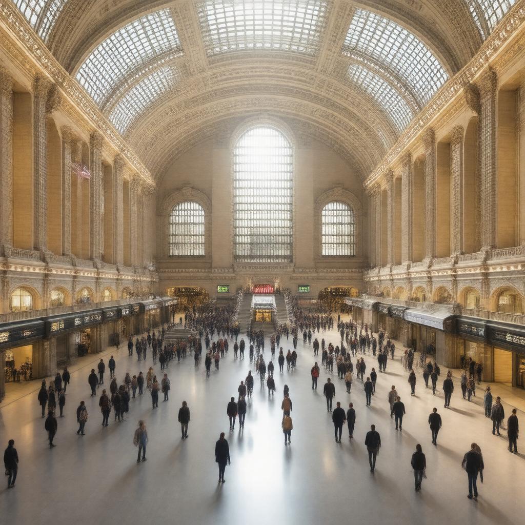 AI-created image of Penn Station