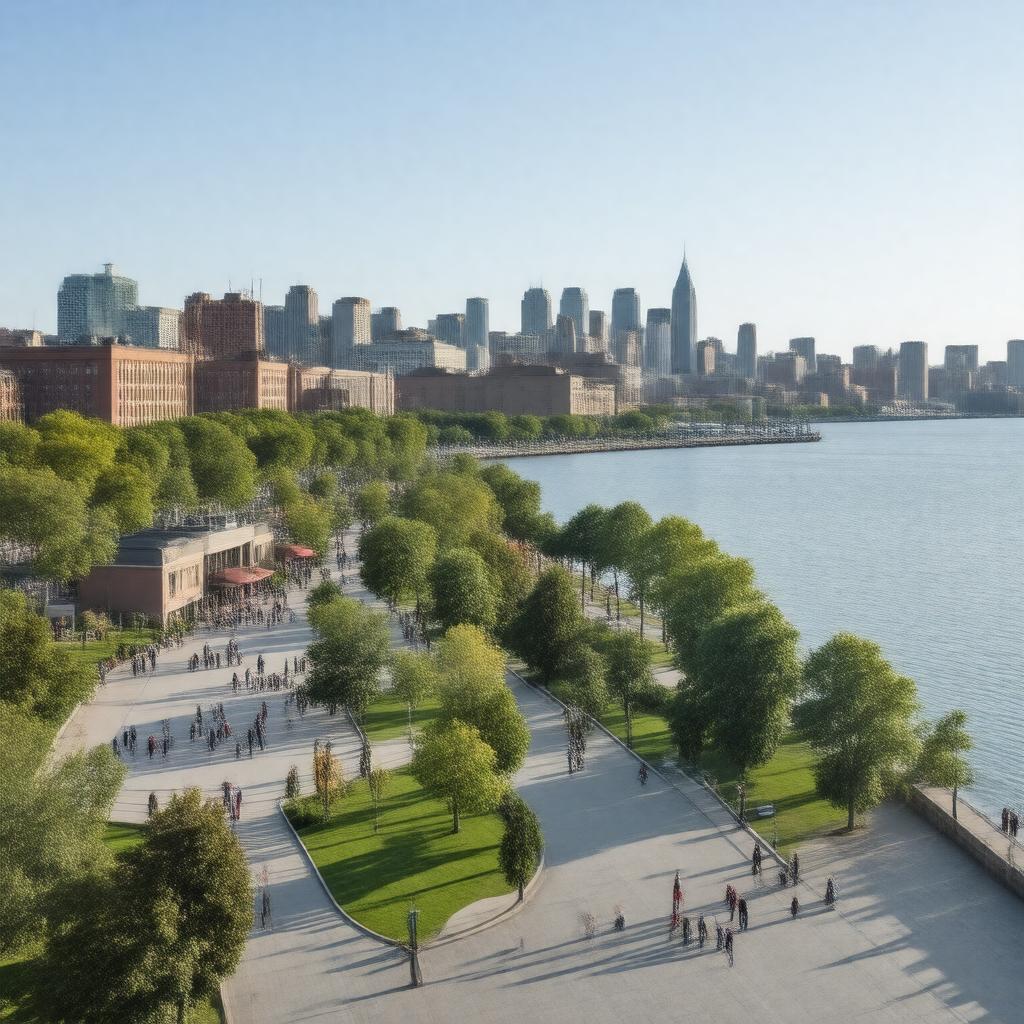AI-created image of Penn's Landing