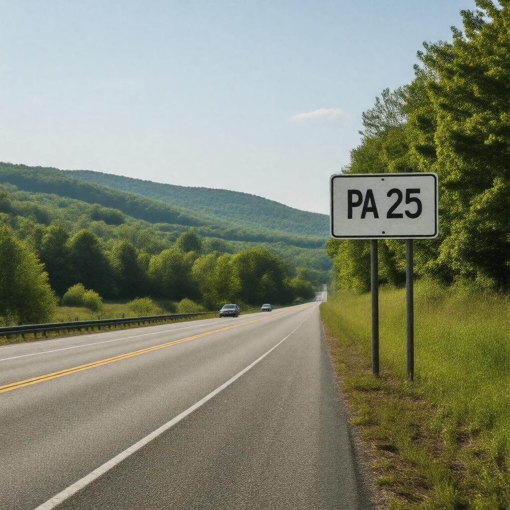 AI-created image of Pennsylvania Route 125