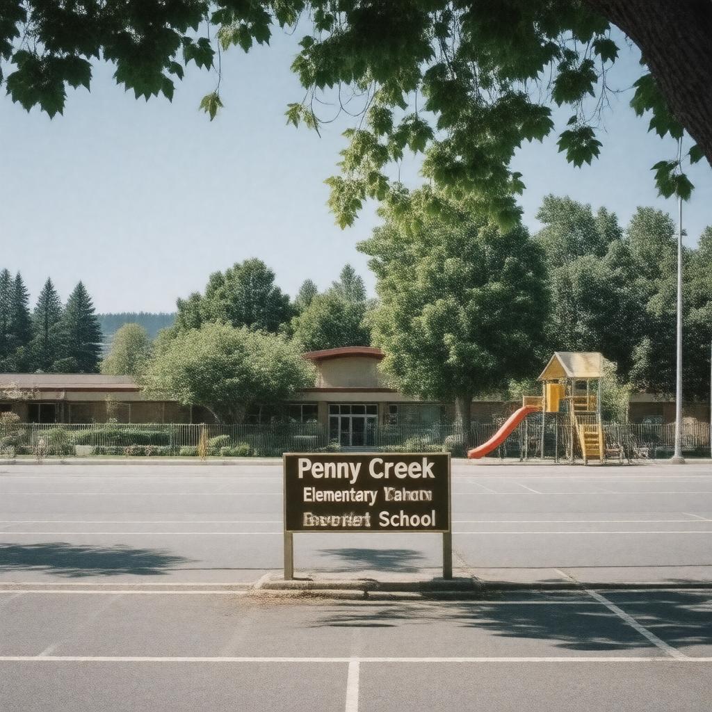 AI-created image of Penny Creek Elementary School