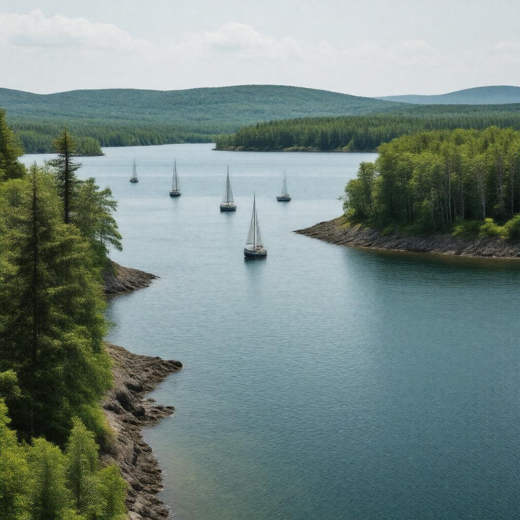 AI-created image of Penobscot Bay