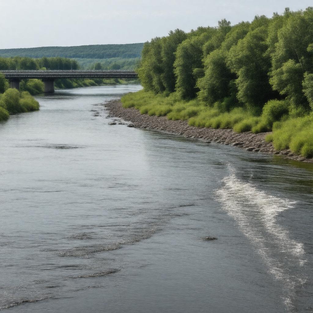 AI-created image of Penobscot River