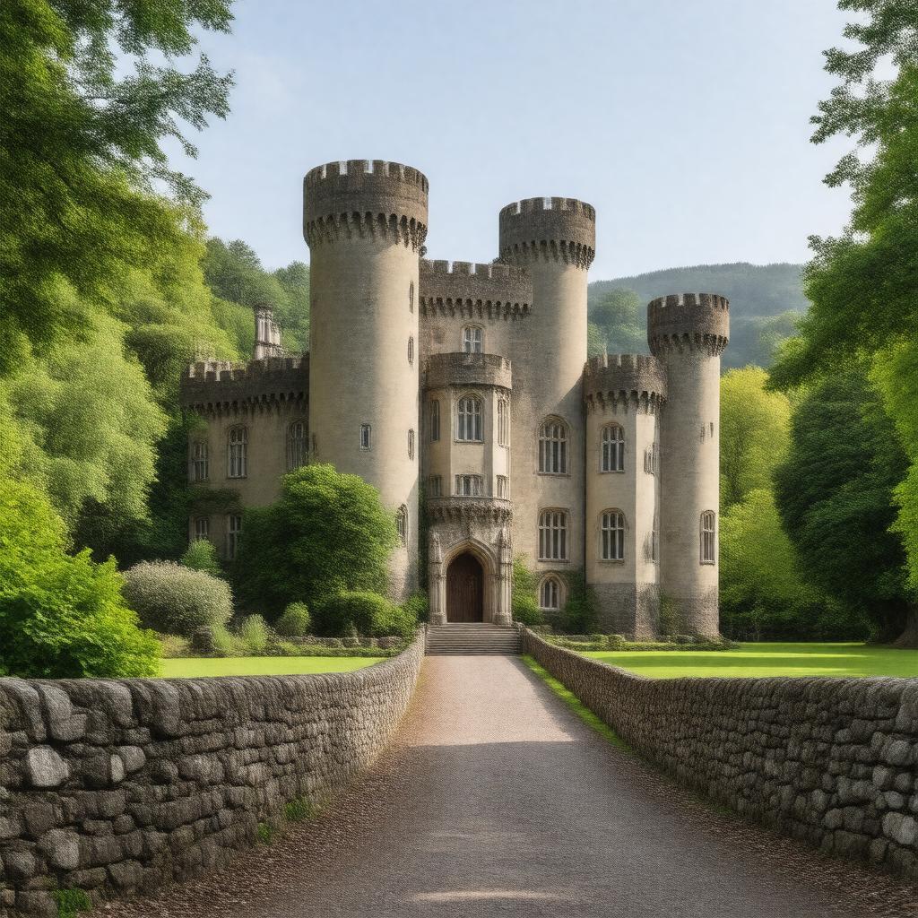 AI-created image of Penrhyn Castle