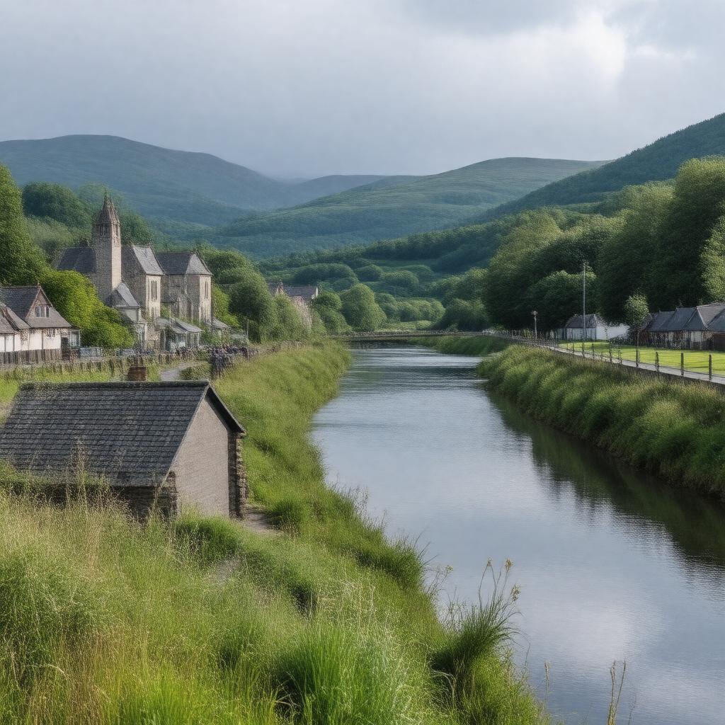 AI-created image of Penrhyndeudraeth