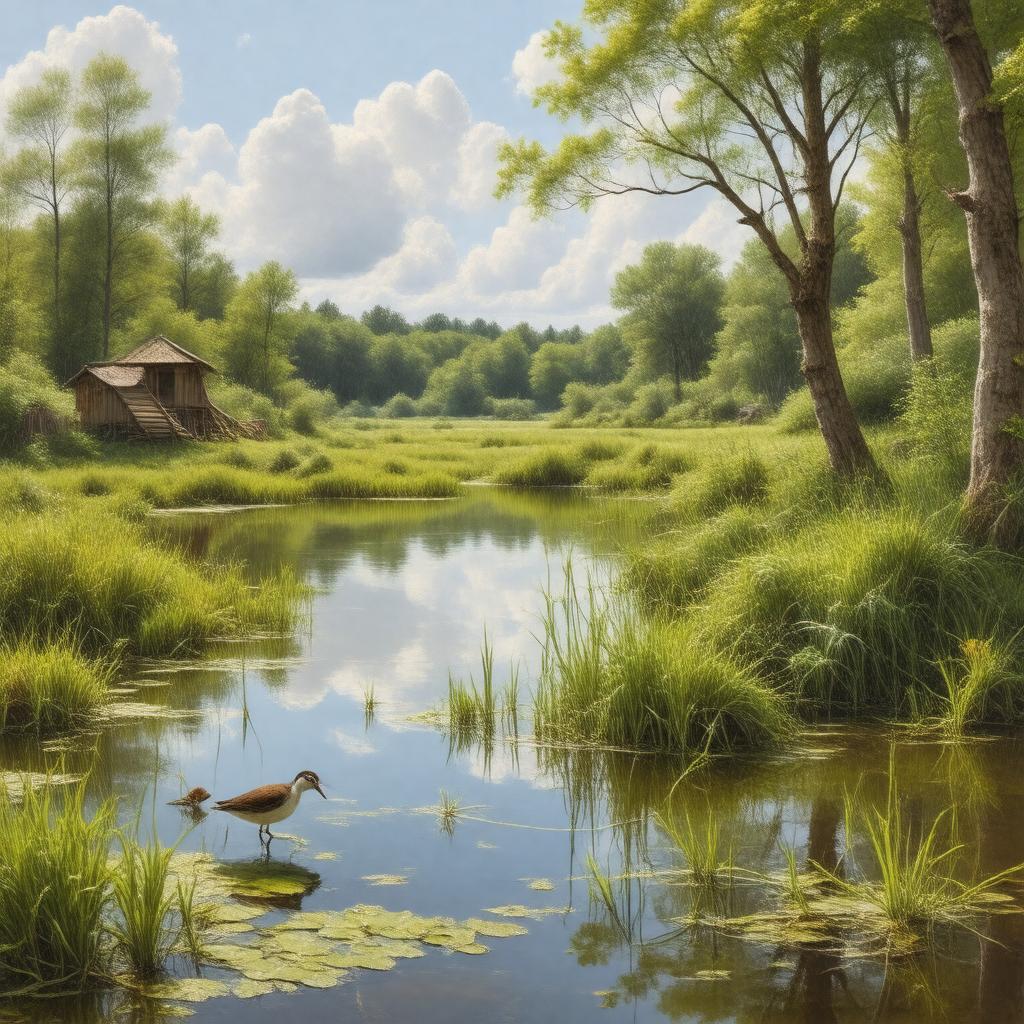 AI-created image of Pensthorpe Natural Park