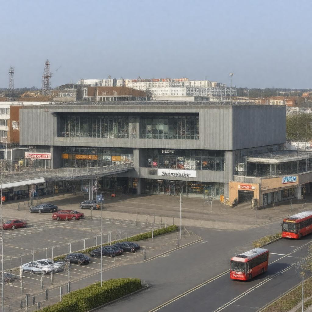 AI-created image of Pentagon Shopping Centre