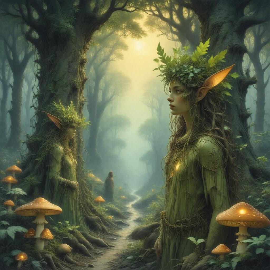 AI-created image of People of the Wood