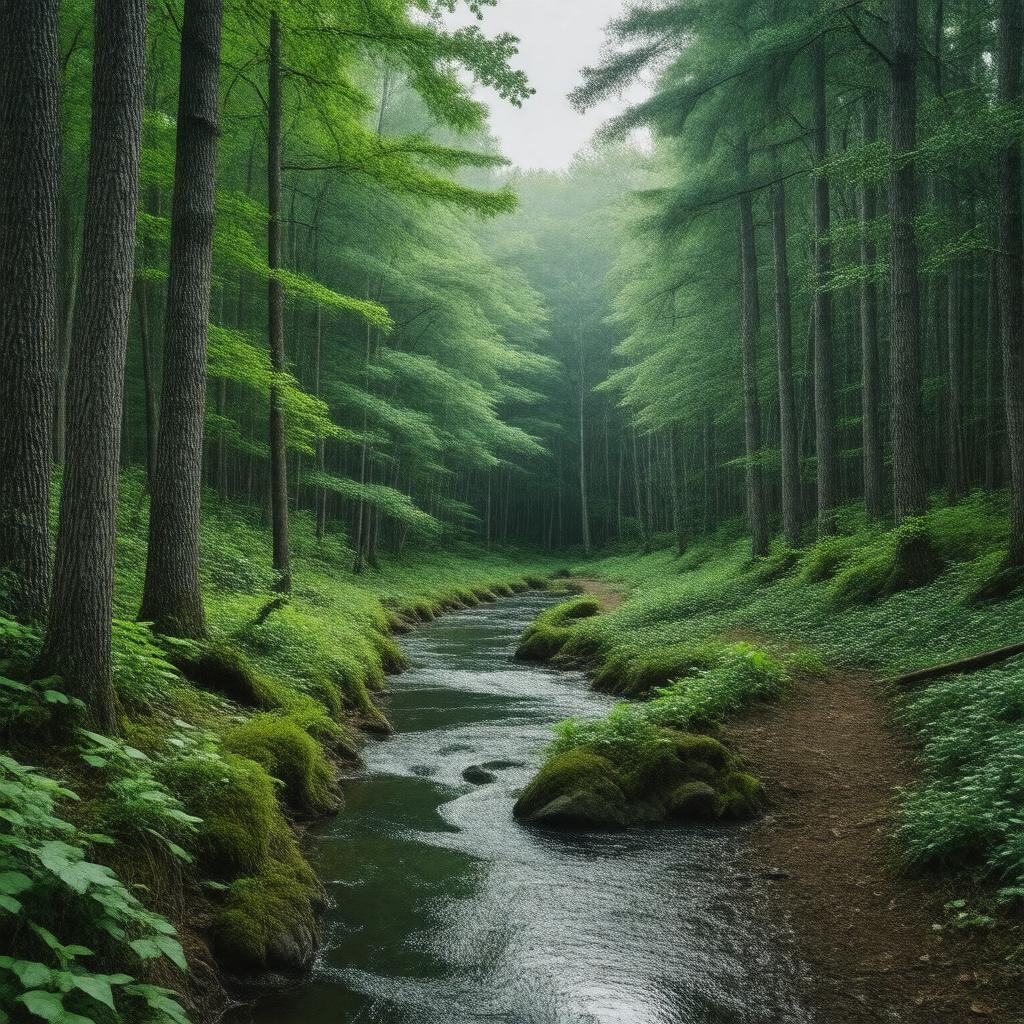 AI-created image of Peoples State Forest