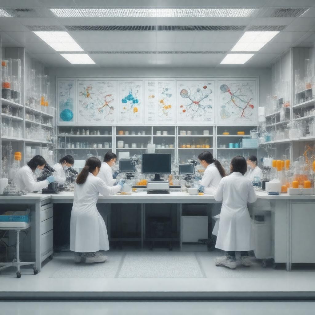 AI-created image of Peptide and Protein Science Group