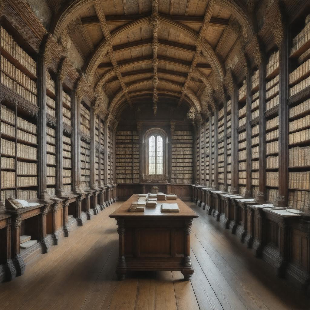 Click to view larger image AI-created image of Pepys Library