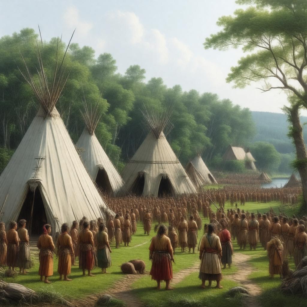 AI-created image of Pequot people
