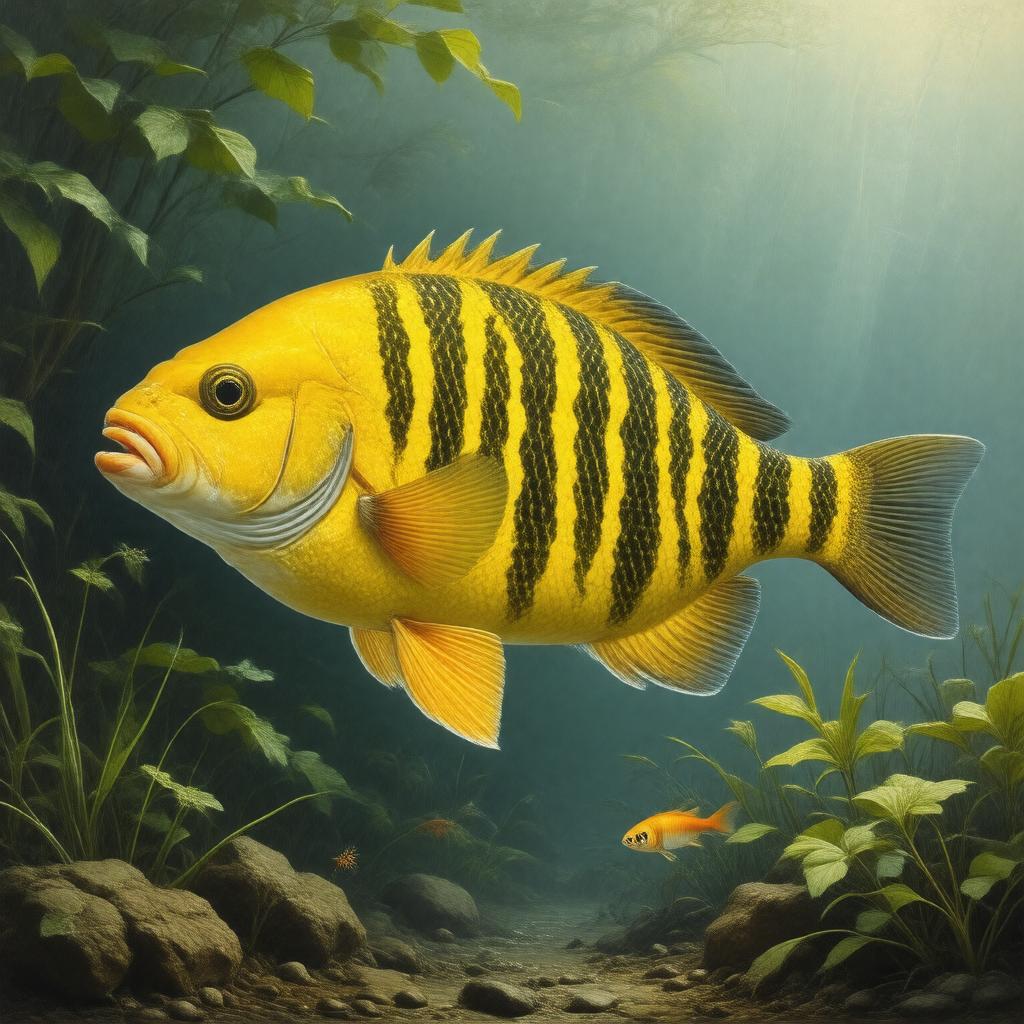 AI-created image of Perca flavescens