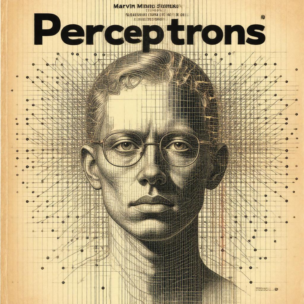 Click to view larger image AI-created image of Perceptrons (with Marvin Minsky)