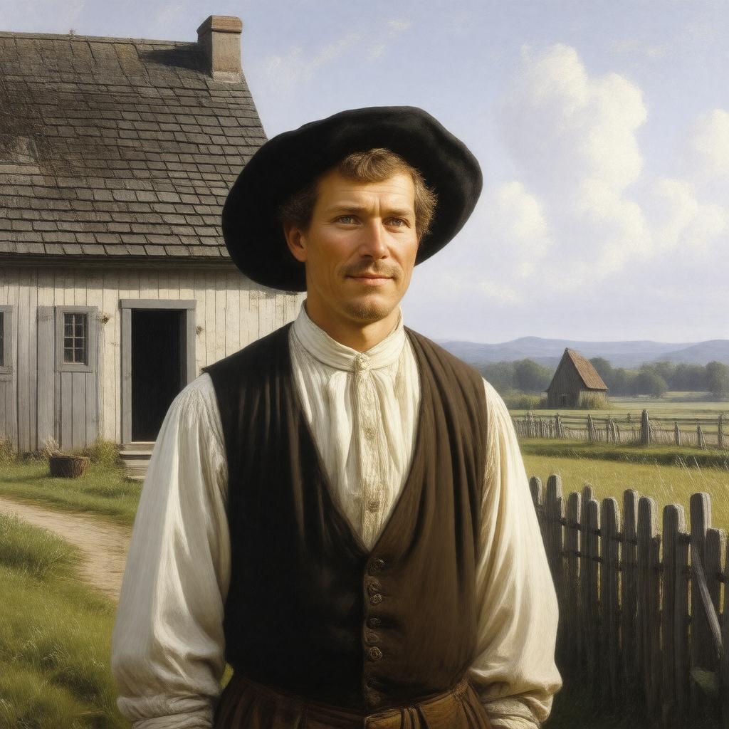 AI-created image of Peregrine White
