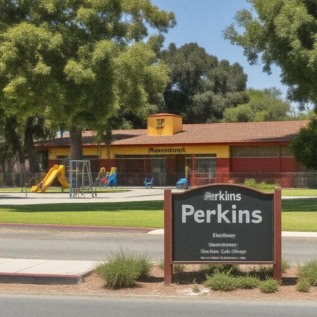 AI-created image of Perkins Elementary School