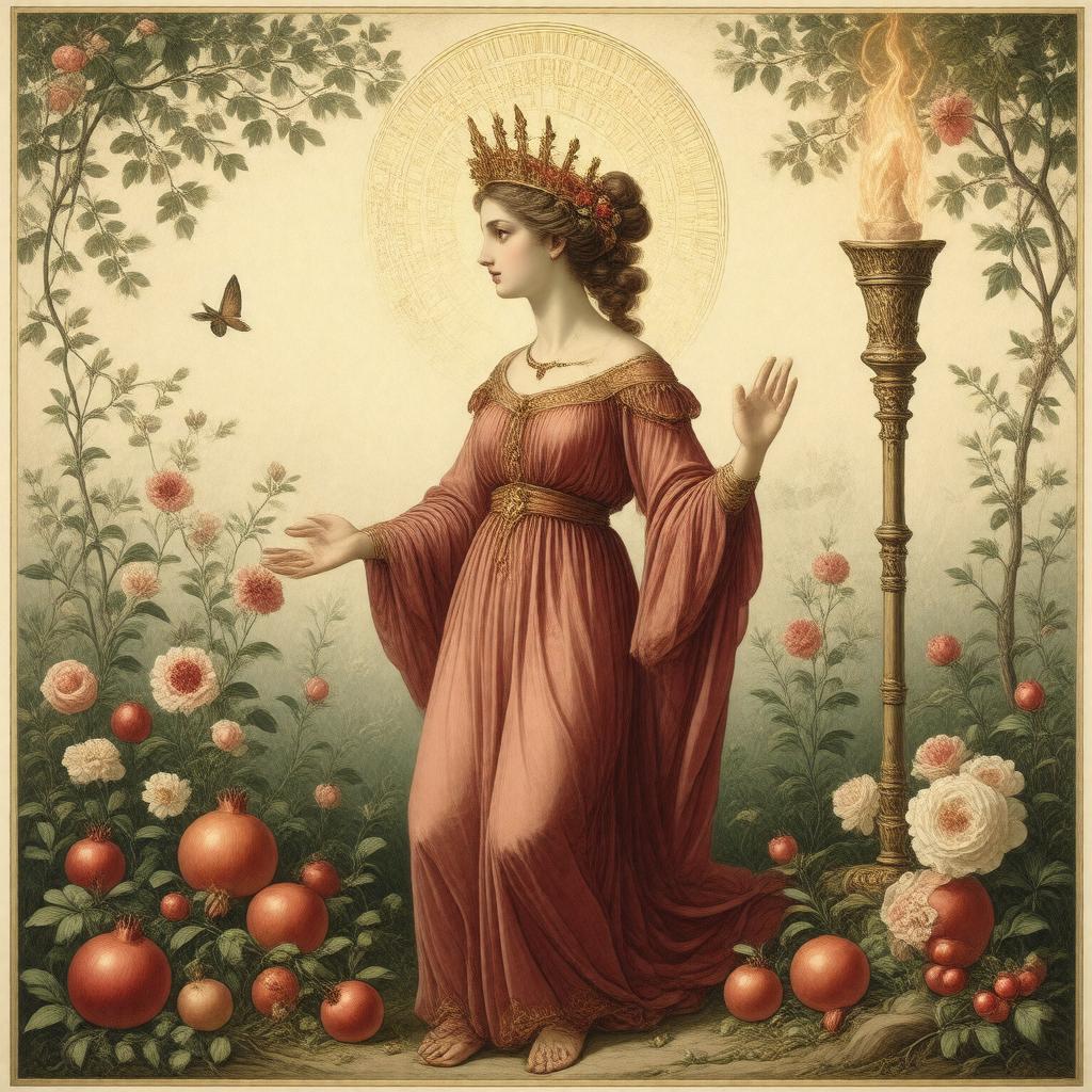 AI-created image of Persephone