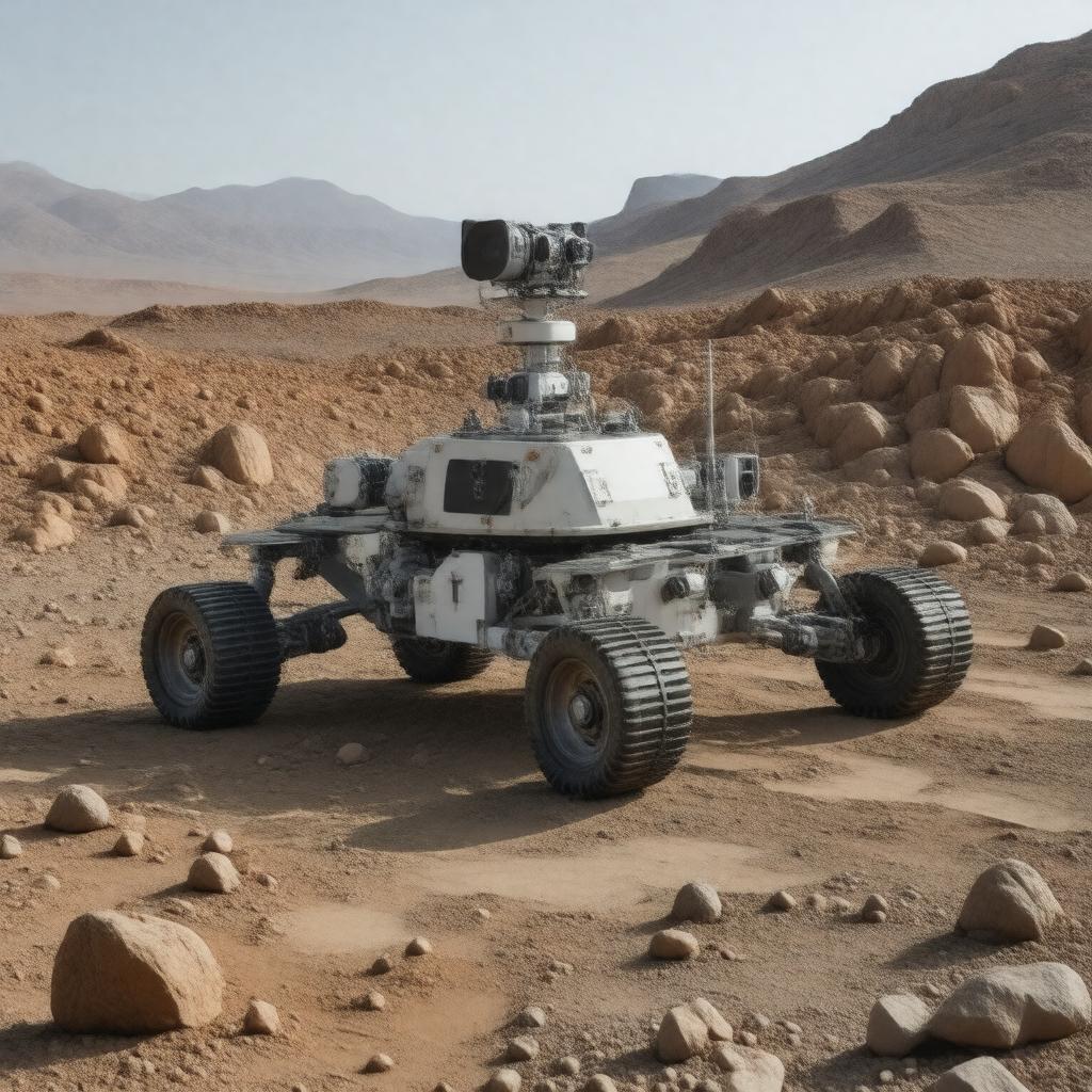 Click to view larger image AI-created image of Perseverance rover