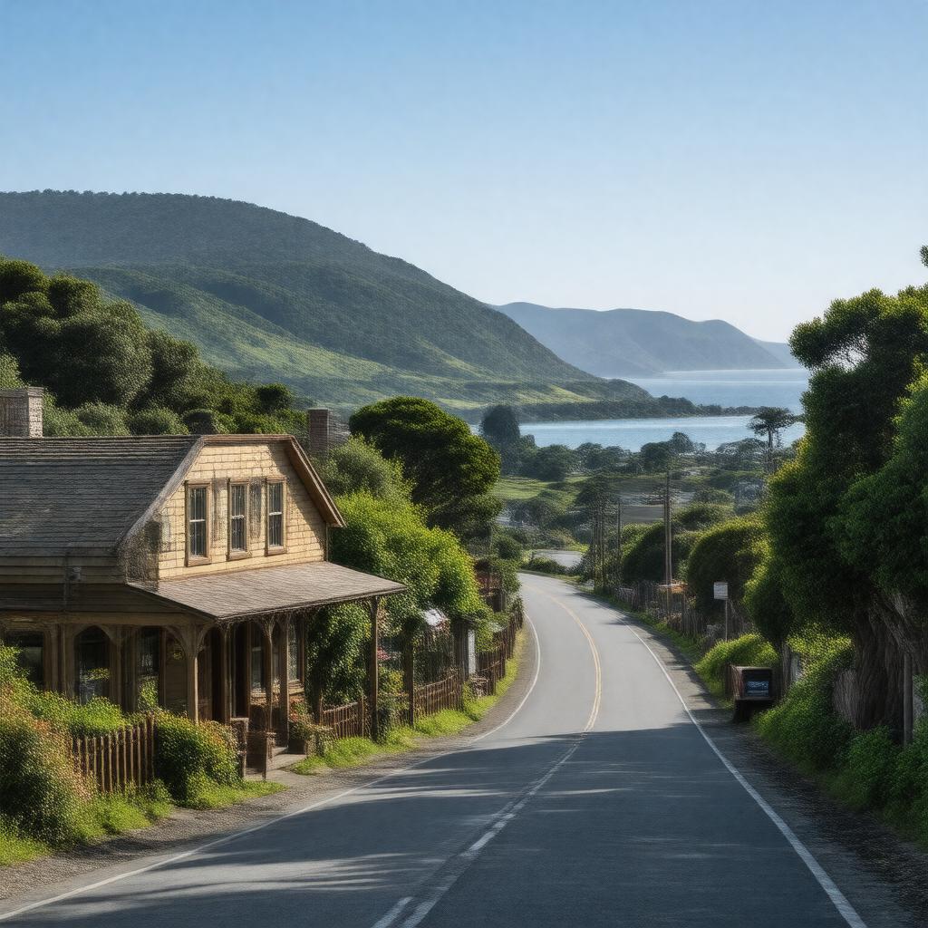 AI-created image of Pescadero, California