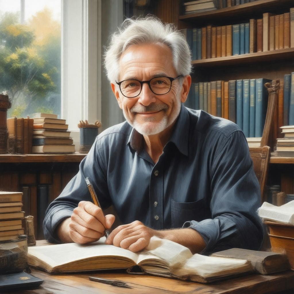 AI-created image of Peter Carey