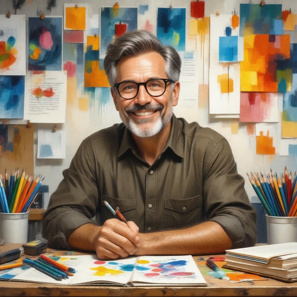 AI-created image of Peter H. Reynolds