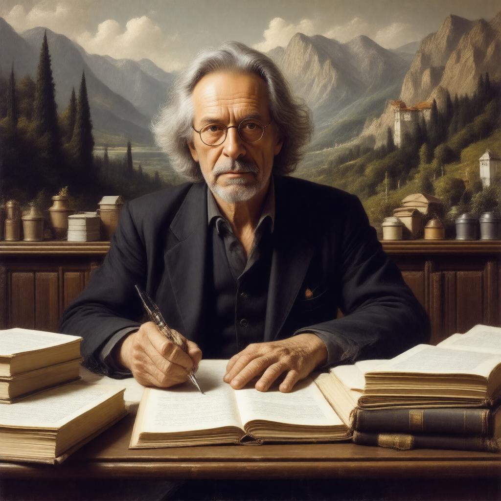 AI-created image of Peter Handke