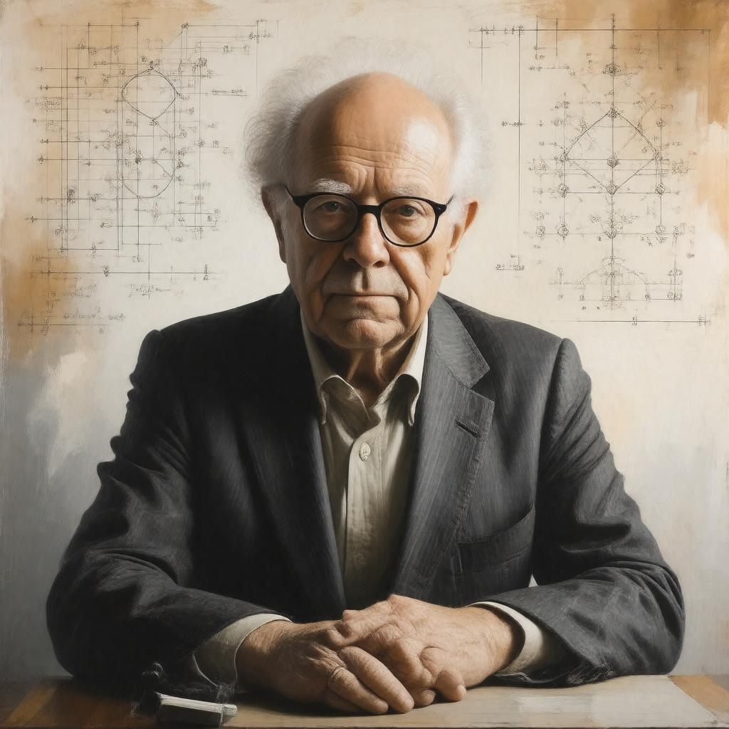 AI-created image of Peter Higgs