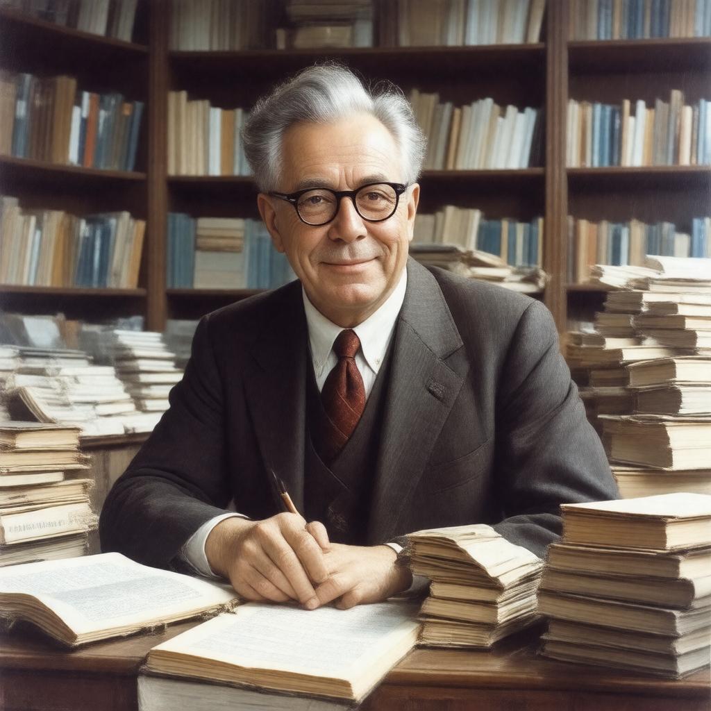 AI-created image of Peter Lax