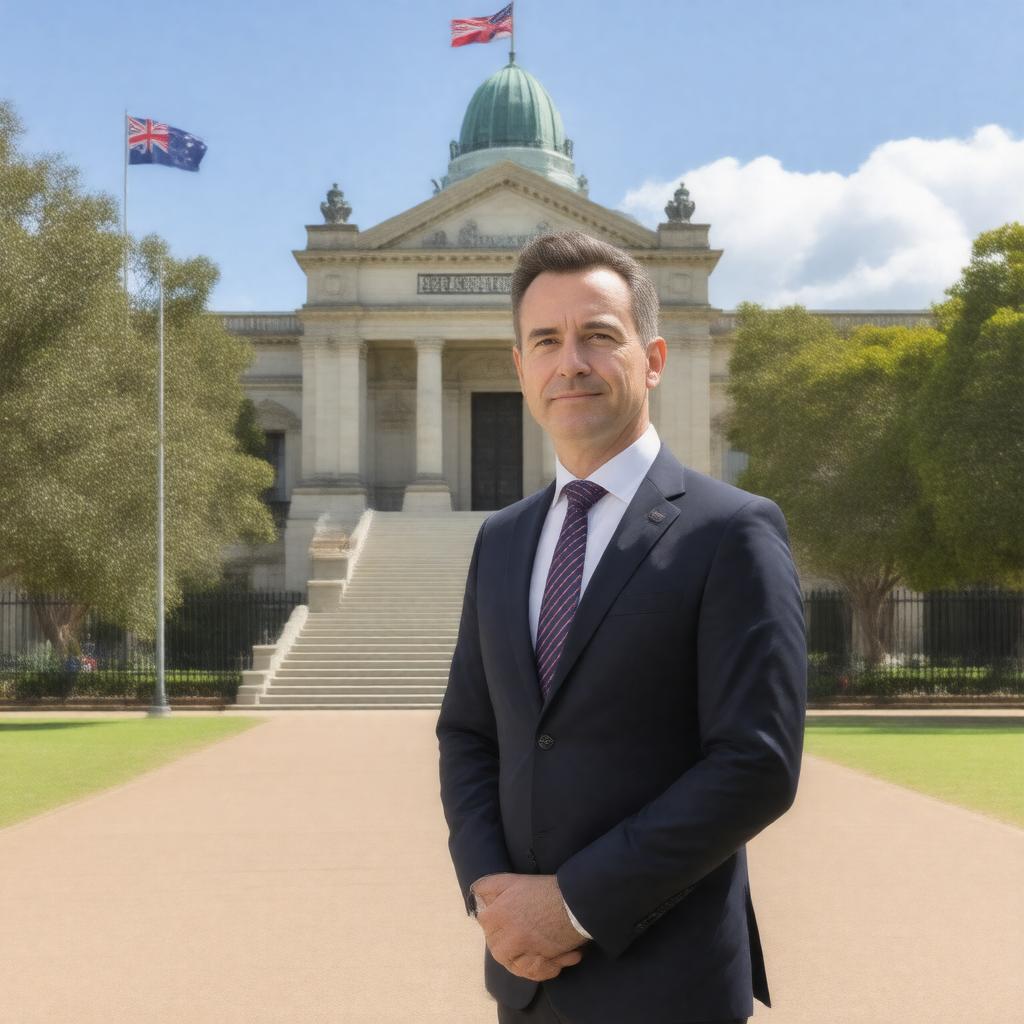 AI-created image of Peter Malinauskas