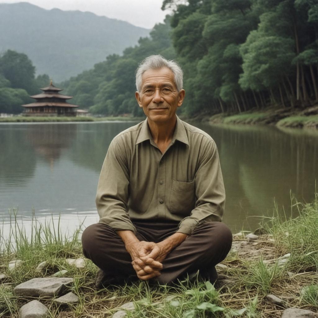AI-created image of Peter Matthiessen