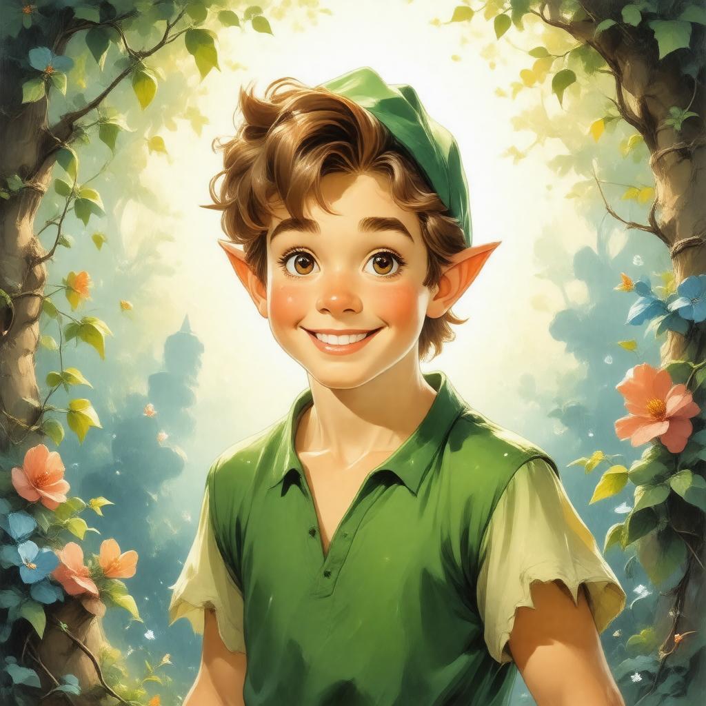 AI-created image of Peter Pan