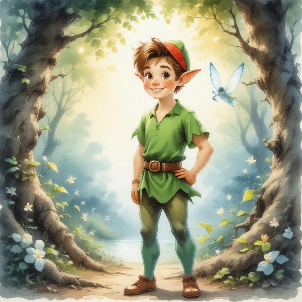 AI-created image of Peter Pan (character)
