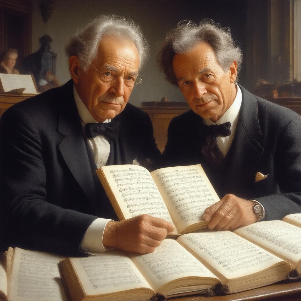 AI-created image of Peter Pears and Benjamin Britten