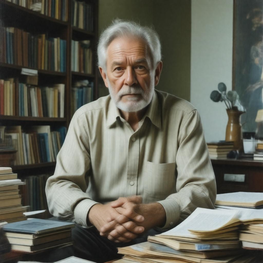 Click to view larger image AI-created image of Peter Russell