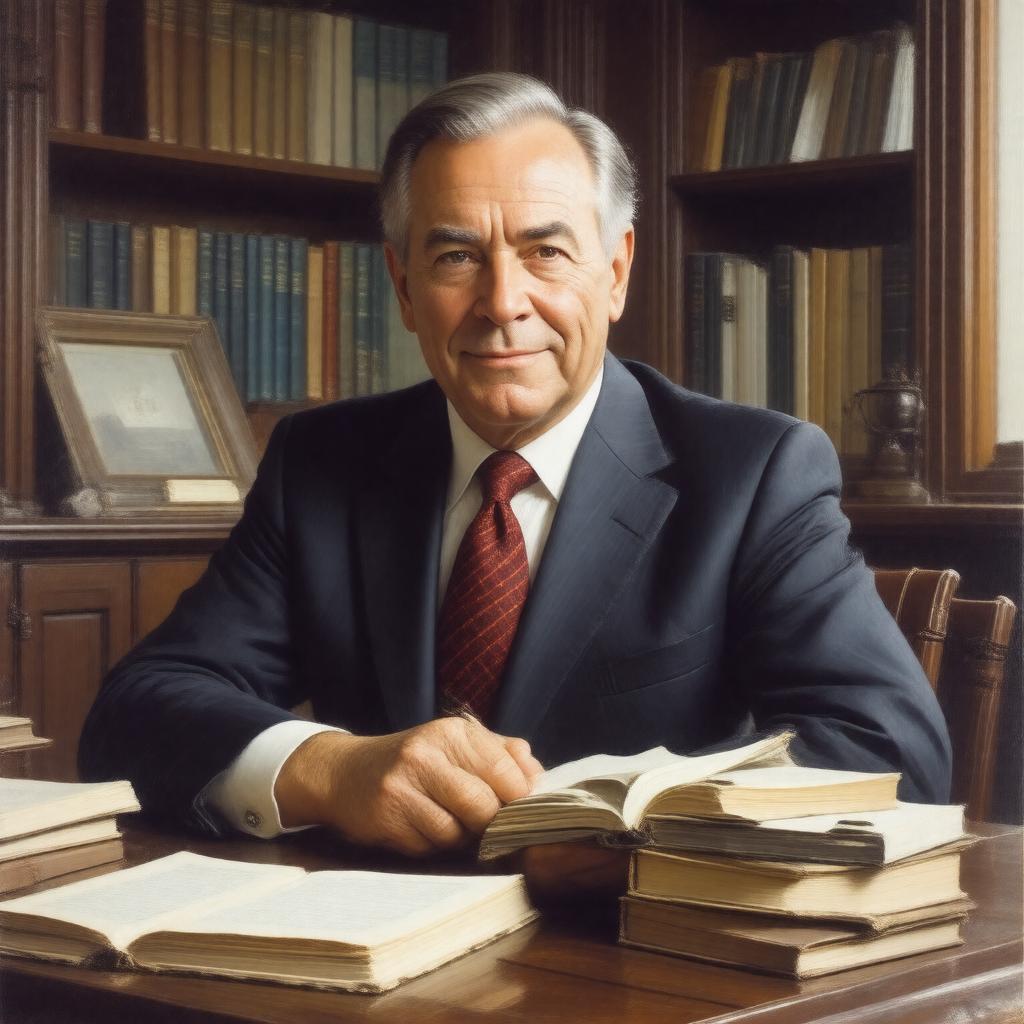 AI-created image of Peter S. Galbraith