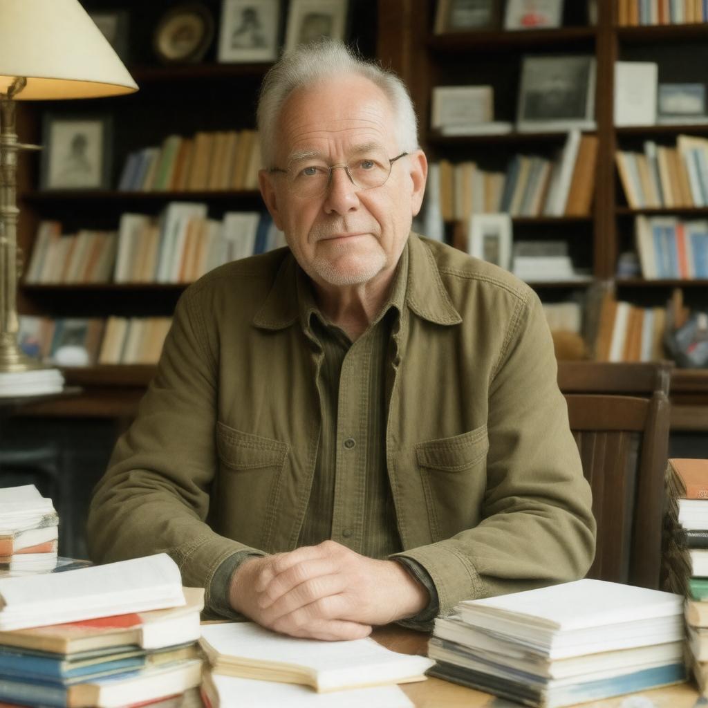 AI-created image of Peter Schjeldahl