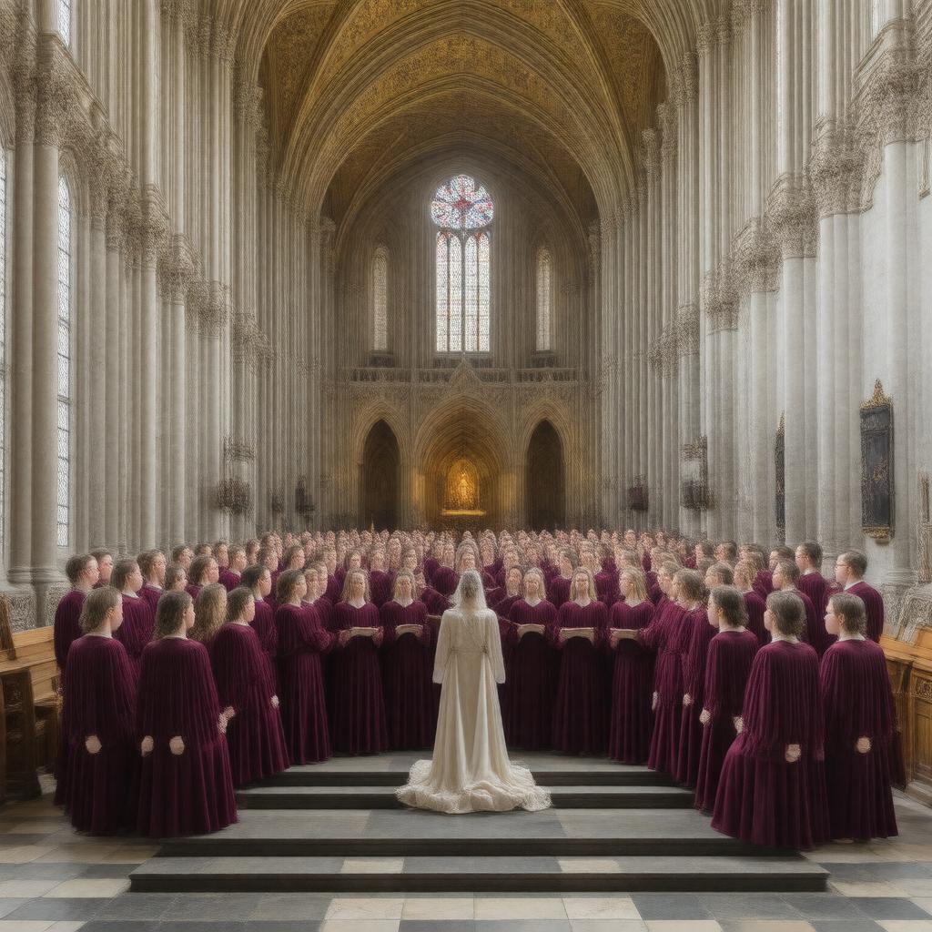 AI-created image of Peterhouse Chapel Choir