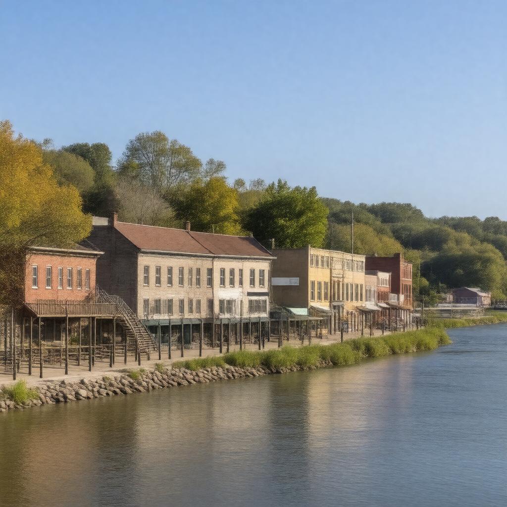 AI-created image of Petersburgh, Indiana, United States