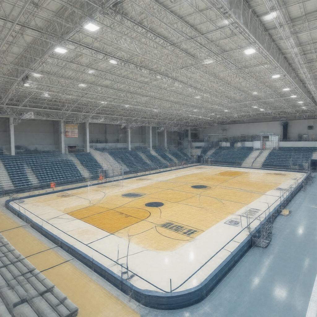 AI-created image of Peterson Family Athletics Complex