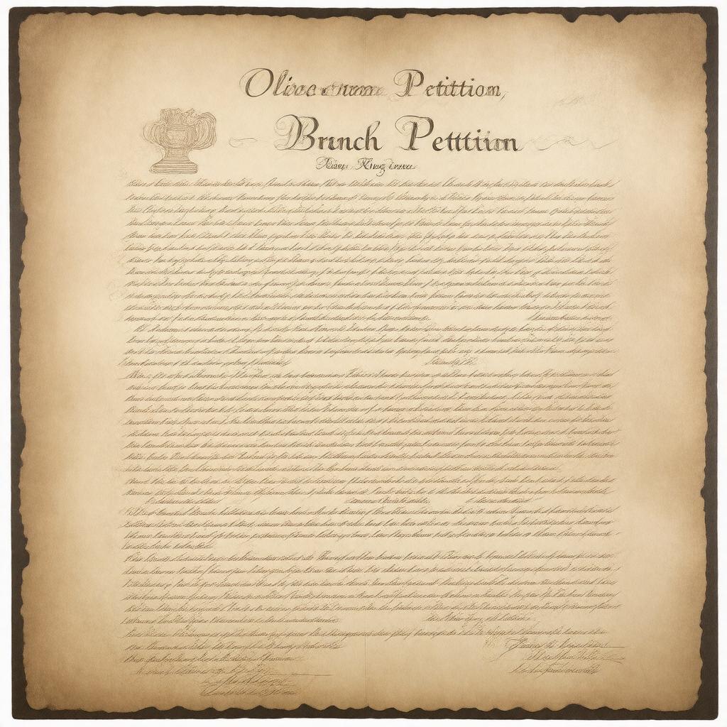 Click to view larger image AI-created image of Petition to King George III