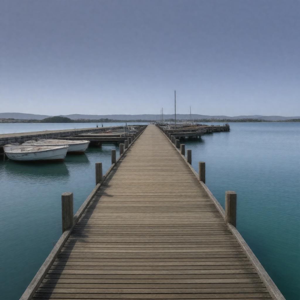 AI-created image of Petone Wharf