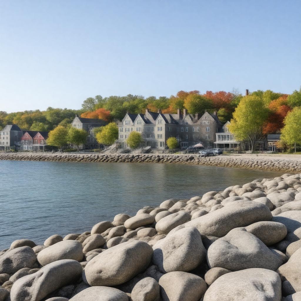 AI-created image of Petoskey, Michigan, USA