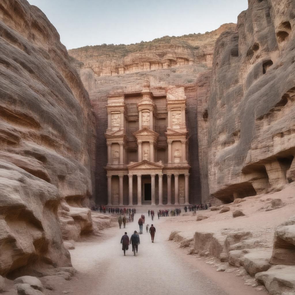 AI-created image of Petra, Jordan