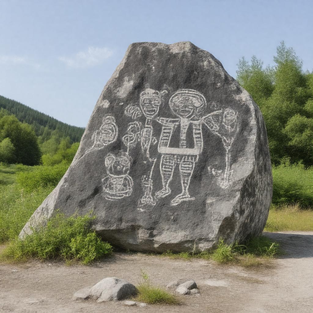 AI-created image of Petroglyph Provincial Park