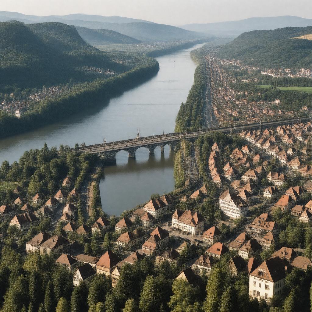 AI-created image of Pfaffendorf, German Empire