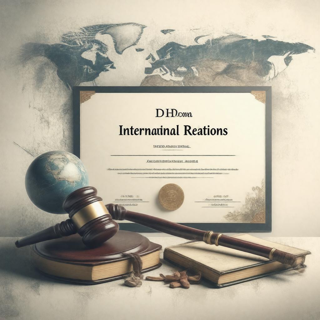 AI-created image of PhD in International Relations