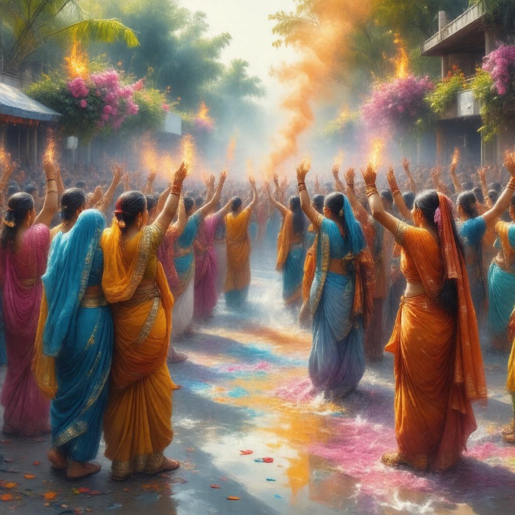 Click to view larger image AI-created image of Phagwah