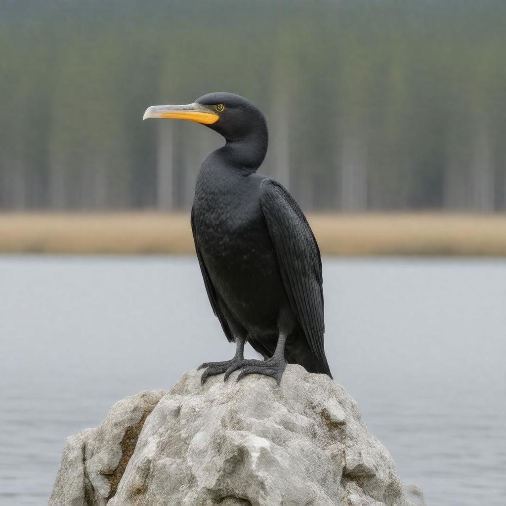 AI-created image of Phalacrocorax auritus