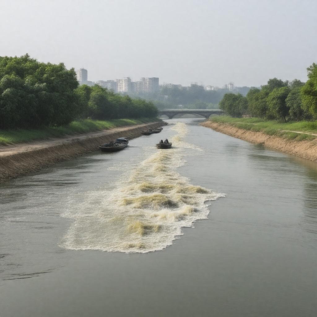 AI-created image of Phalgu River