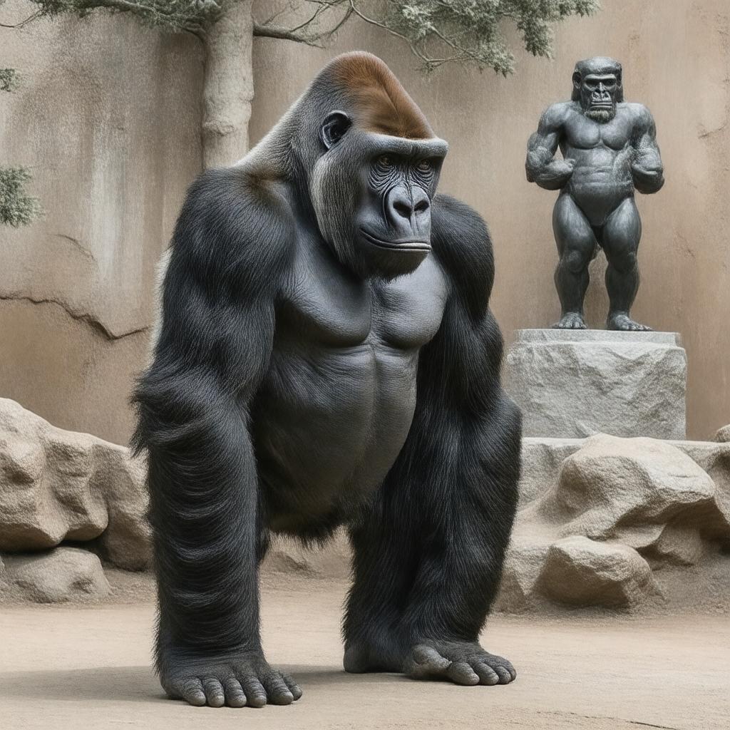 AI-created image of Phil the Gorilla
