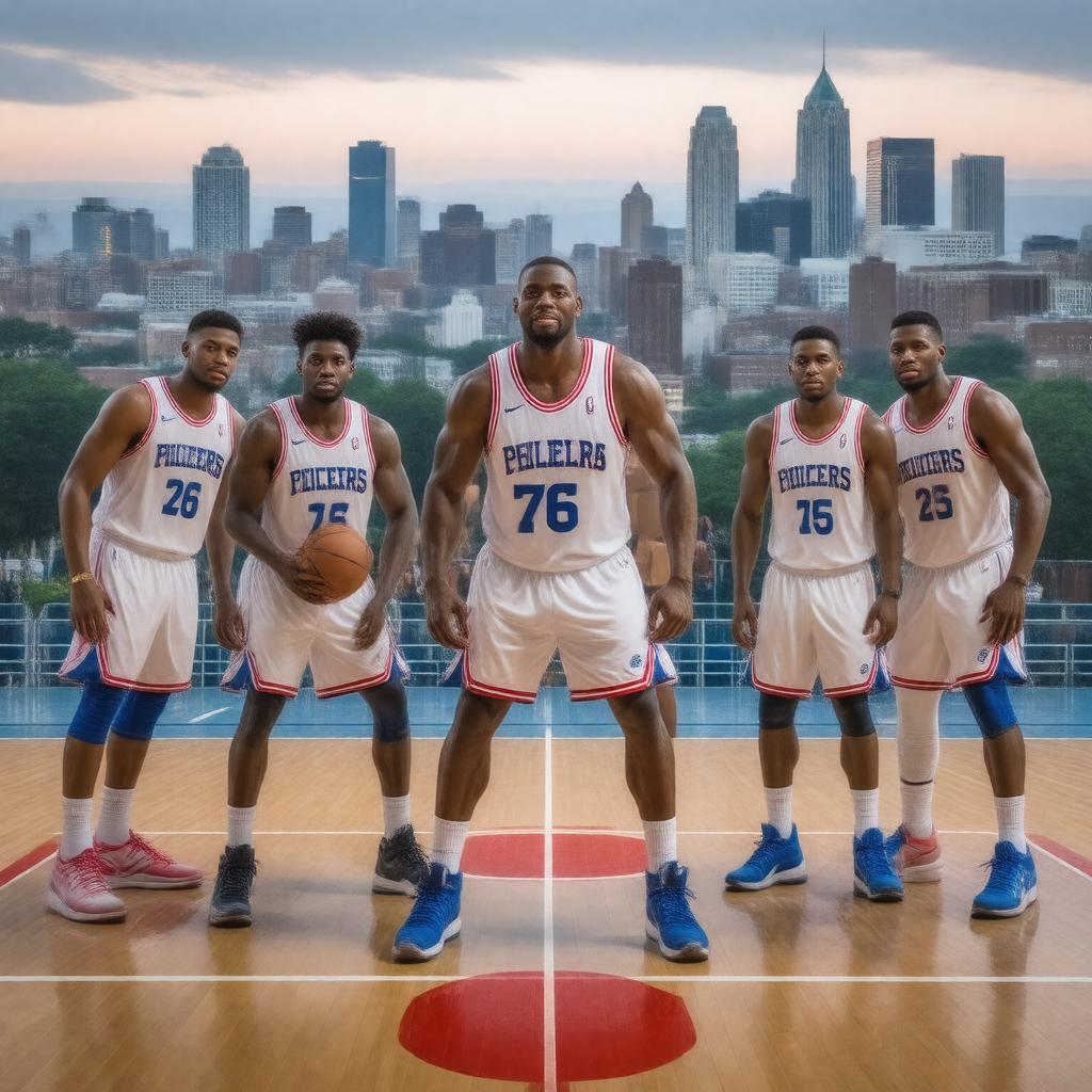AI-created image of Philadelphia 76ers